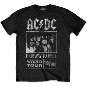 AC/DC Tričko Highway to Hell World Tour 1979/1988 Unisex Black XL