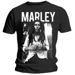 Bob Marley Tričko Logo Black/White XL