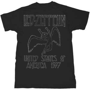 Led Zeppelin Tričko Usa 1977 Muži Black L
