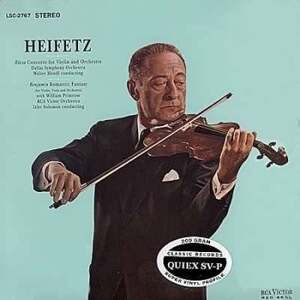 Pfeiffer, Chase & Heifetz - Rozsa: Violin Concerto/Benjamin: Romantic Fantasy/ Heifetz (LP)