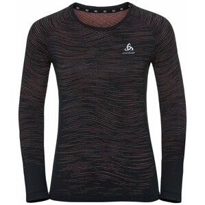 Odlo Blackcomb Ceramicool T-Shirt Black/Space Dye S Bežecké tričko s dlhým rukávom