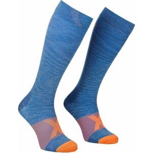 Ortovox Tour Compression Long M Safety Blue 45-47 Ponožky