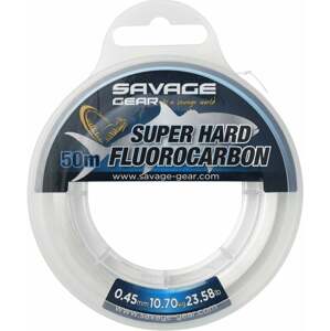 Savage Gear Super Hard Fluorocarbon Číra 0,55 mm 15,90 kg 50 m Vlasec