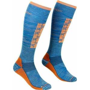 Ortovox Ski Compression Long M Safety Blue 39-41 Lyžiarske ponožky