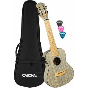 Cascha HH 2316E Bamboo Koncertné ukulele Grafit