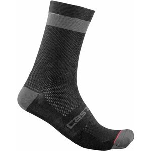 Castelli Alpha 18 Black/Dark Gray L/XL Cyklo ponožky