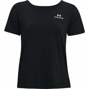 Under Armour UA W Rush Energy Core Black/White L Bežecké tričko s krátkym rukávom