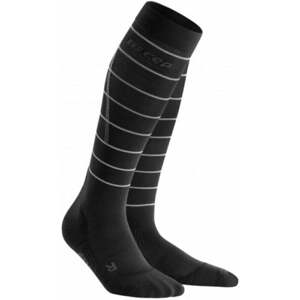 CEP WP405Z Compression Tall Socks Reflective Black III Bežecké ponožky