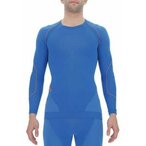 UYN Pánske termoprádlo Evolutyon Man Underwear Shirt Long Sleeves Lapis Blue/Blue/Orange Shiny S/M