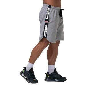 Nebbia Legend Approved Shorts Light Grey M Fitness nohavice