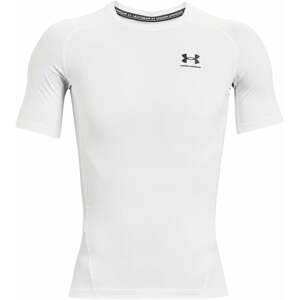Under Armour Men's HeatGear Armour Short Sleeve White/Black XS Fitness tričko