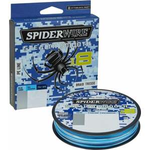 SpiderWire Stealth® Smooth8 x8 PE Braid Blue Camo 0,11 mm 10,3 kg-22 lbs 150 m