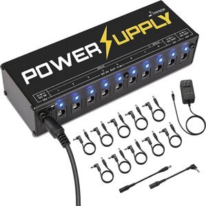 Donner EC812 DP-1 10 Isolated Output Guitar Effect Pedals Power Supply