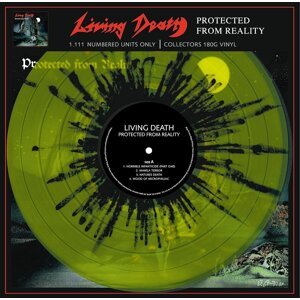 Living Death - Protected From Reality (Limited Edition) (Reissue) (Neon Yellow Black Marbled Coloured) (LP)
