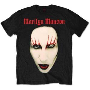 Marilyn Manson Tričko Unisex Red Lips Unisex Black S