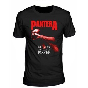 Pantera Tričko Unisex Vulgar Display of Power Red Unisex Black L