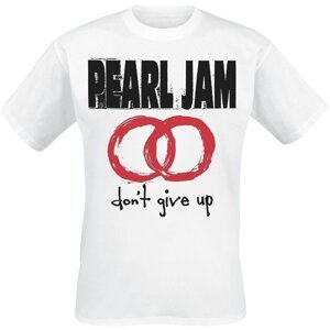 Pearl Jam Tričko Don't Give Up Unisex White XL