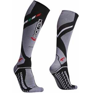 Forma Boots Ponožky Road Compression Socks Black/Grey 47/50