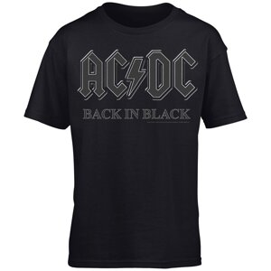 AC/DC Tričko Back In Black Muži Black S