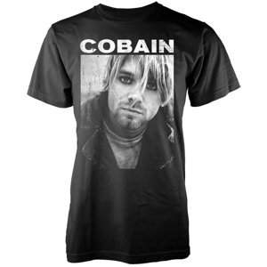 Kurt Cobain Tričko Kurt B/W Muži Black L