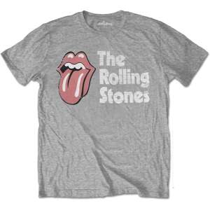 The Rolling Stones Tričko Scratched Logo Unisex Grey L