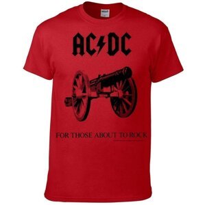 AC/DC Tričko For Those About To Rock Muži Red M
