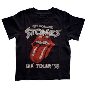 The Rolling Stones Tričko The Rolling Stones US Tour '78 Unisex Black 4 roky