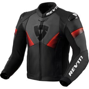 Rev'it! Jacket Argon 2 Black/Neon Red 52 Kožená bunda