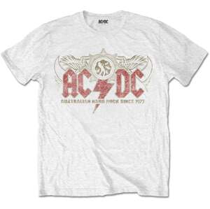 AC/DC Tričko Oz Rock Unisex White L