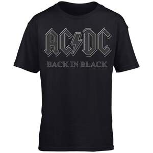 AC/DC Tričko Back In Black Muži Black XL