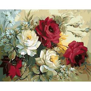 Zuty Kytica maľovaných ruží