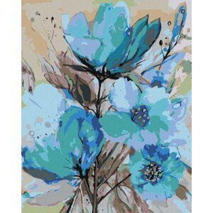 Zuty Abstraktné modré kvety II