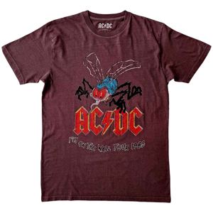 AC/DC Tričko Fly On The Wall Tour Maroon L