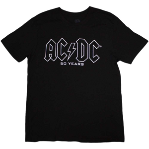 AC/DC Tričko Logo History Black S