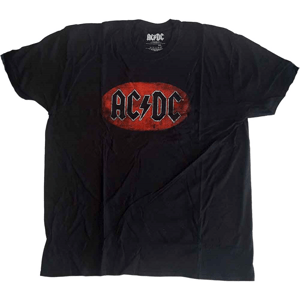 AC/DC Tričko Oval Logo Vintage Unisex Black S
