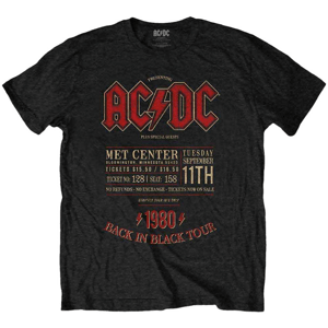 AC/DC Tričko Minnesota Black M