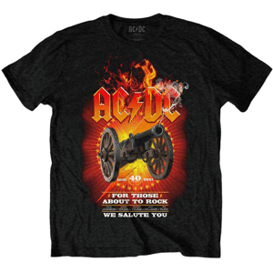AC/DC Tričko FTATR 40th Flaming Black S
