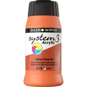 Daler Rowney System3 Akrylová farba 500 ml Cadmium Orange Hue