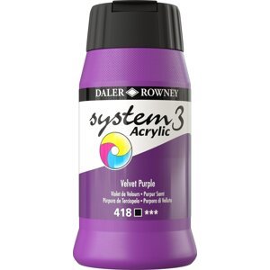 Daler Rowney System3 Akrylová farba 500 ml Velvet Purple