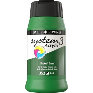 Daler Rowney System3 Akrylová farba 500 ml Hooker's Green
