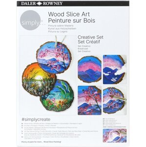 Daler Rowney Simply Umelecká kreatívna súprava Wood Slice 8 x 12 ml