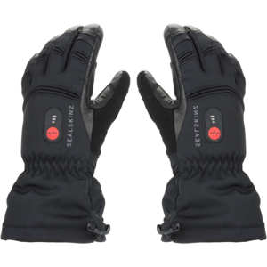Sealskinz Waterproof Heated Gauntlet Glove Black S Cyklistické rukavice
