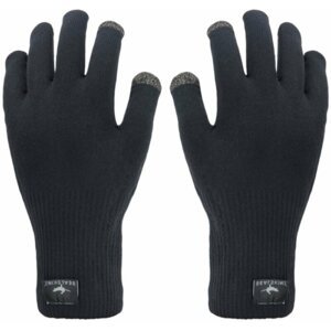 Sealskinz Waterproof All Weather Ultra Grip Knitted Glove Black S Cyklistické rukavice