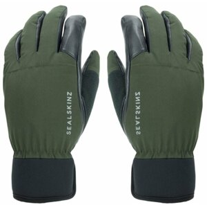 Sealskinz Waterproof All Weather Hunting Glove Olive Green/Black L Cyklistické rukavice